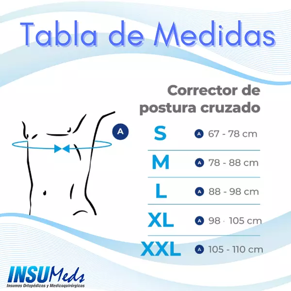 Corrector de postura cruzado