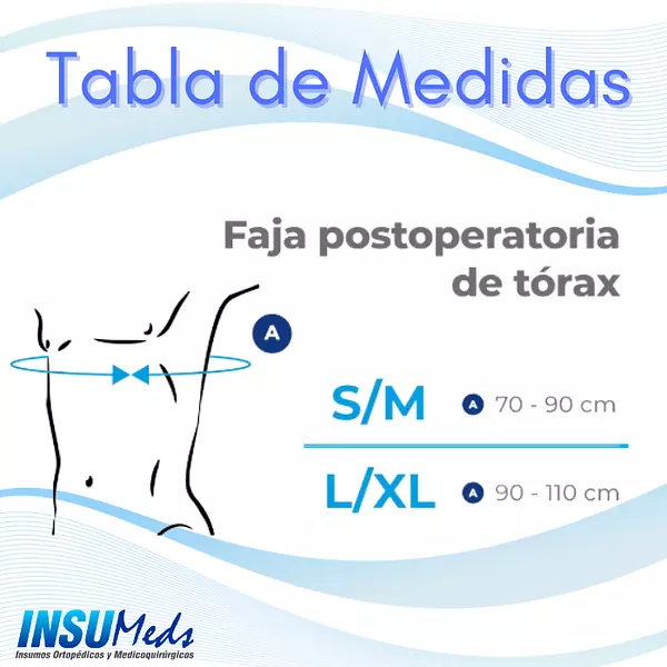 Faja postoperatoria de tórax