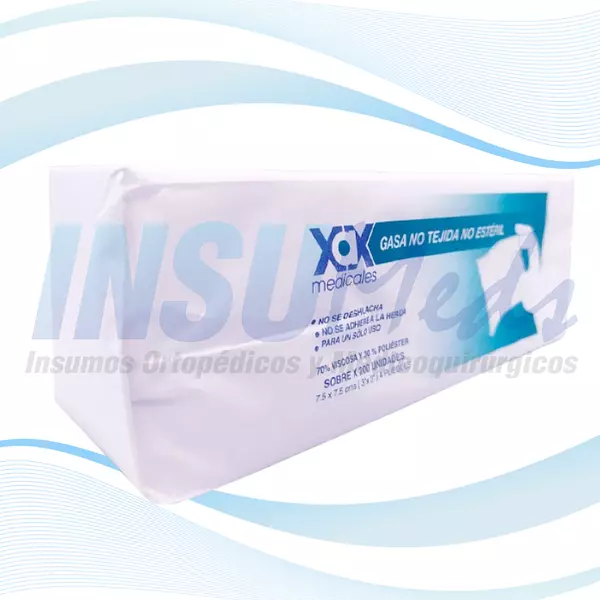 Gasa No Estéril, 7.5 X 7.5, Medicales