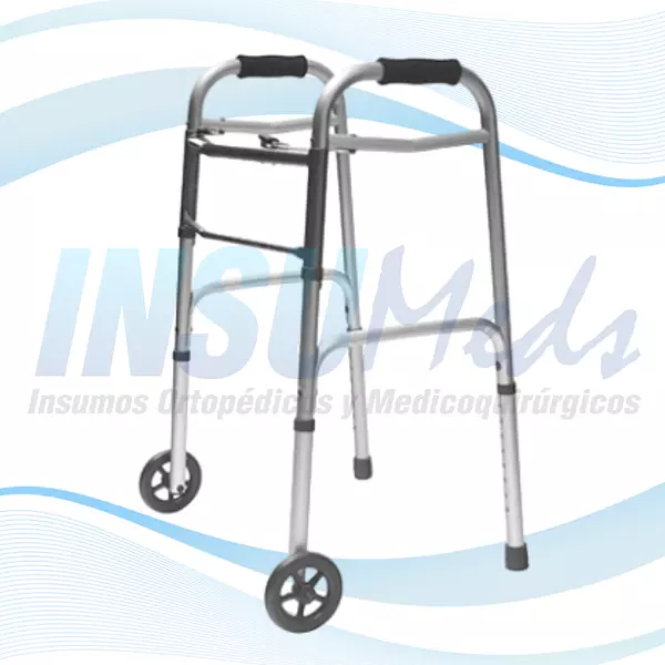 FT440 - Caminador con ruedas en aluminio