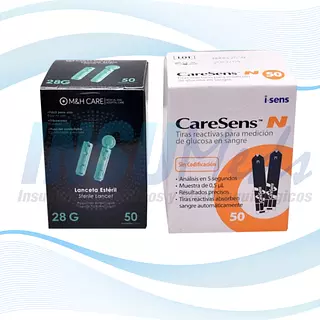 Kit 50 Tirillas/50 Lancetas