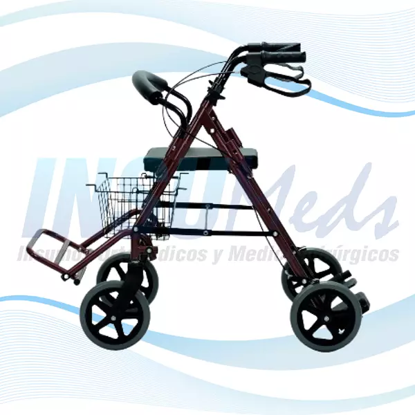 FT410 - Caminador rollator con calapies