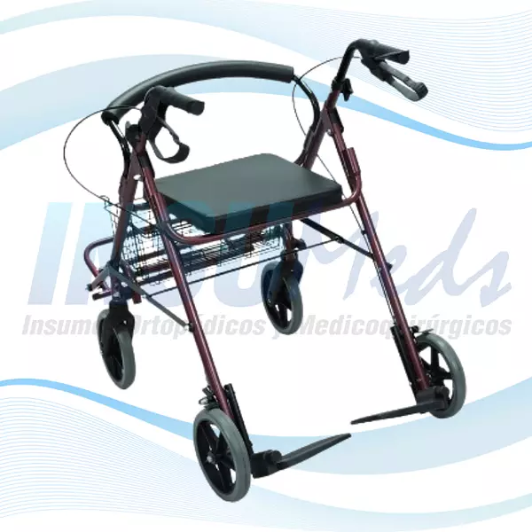 FT410 - Caminador rollator con calapies