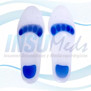 Plantilla pie-botón-arco integrado en silicona