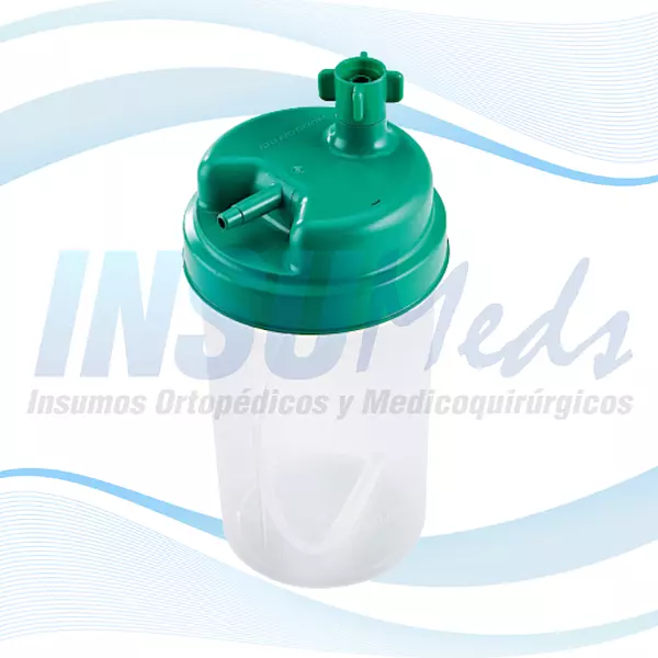 Humidificador De Oxígeno Tapa Verde, Ziboject
