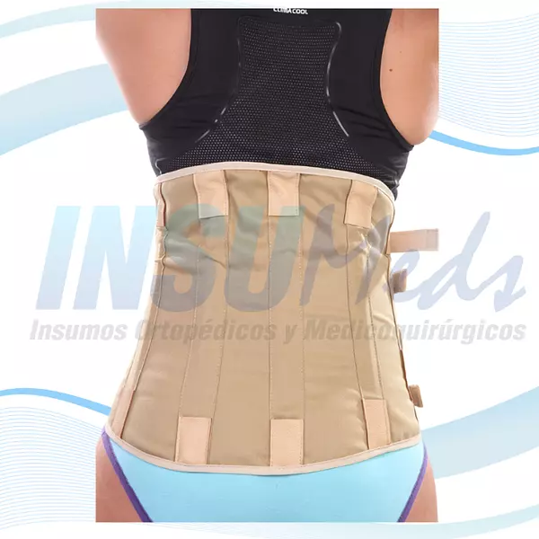 Faja lumbosacra tipo camp rígida