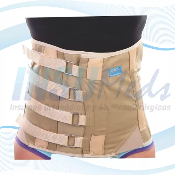 Faja lumbosacra tipo camp rígida
