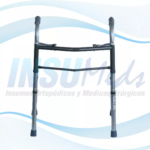 KP133 - Caminador Doble Seguro en Aluminio