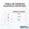 Plantillas 3/4 en gel poliuretano
