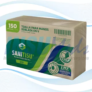 Toallas de Papel  Doble Hoja, 22.5 x 22 cm