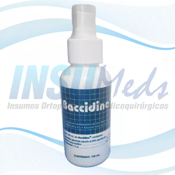 Solución Clorhexidina + Alcohol Isopropilico X 120, Baccidin
