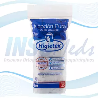 Algodón Puro X 25 G, Higietex