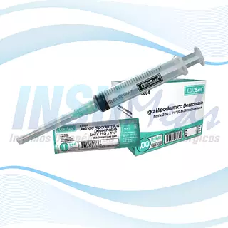 Jeringas Hipodermicas Desechable 5ml X 21g X 1 1/2", Alfasaf