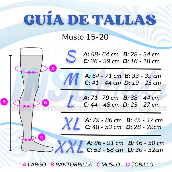 15-20 Media al muslo 