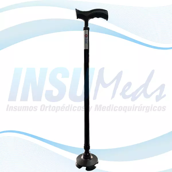 FY920L - Bastón 4 Apoyos Base Ergonómica