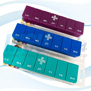 Pastillero Semanario Horizontal, Dm