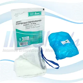 Compresa Laparatomía Estéril, 45 x 45 cm, ALFA SAFE 