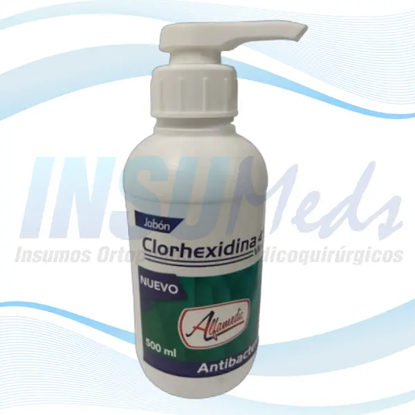 Jabón de Clorhexidina al 4% x 500 ml, ALFAMEDIC
