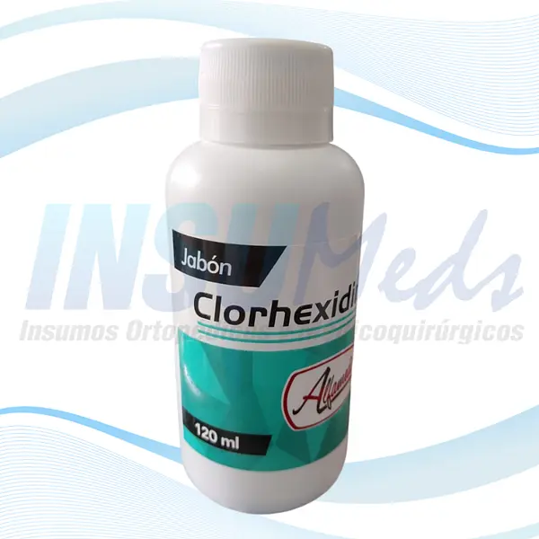 Jabón de Clorhexidina al 4% x 120 ml, ALFAMEDIC