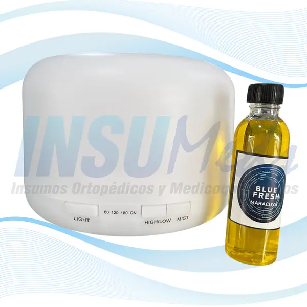 Humidificador LED Difusor Aromas 60ml + Esencia.