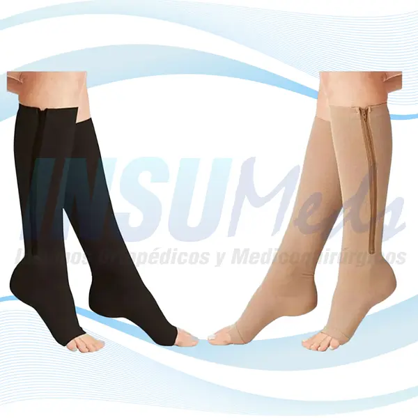 15-20, Media a la Rodilla con Cierre P.A, ZIP SOX