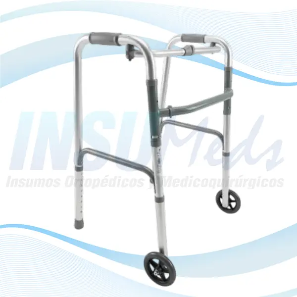 KP153 - Caminador con ruedas en aluminio