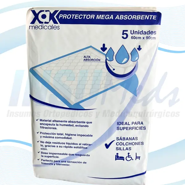 Protector Impermeable Mega Absorbente - Medicales