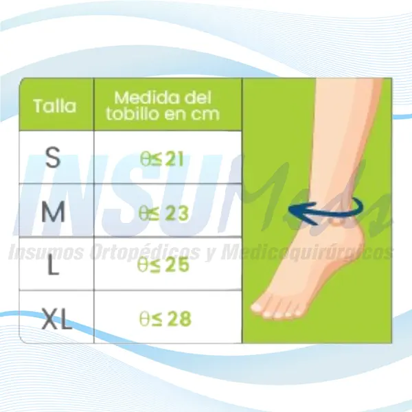 AK004, Tobillera Cerrada con Banda, ORTOTEX 