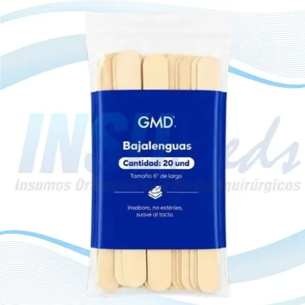 Bajalenguas de Madera 6" x 20, GMD